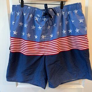True Nation 2XL swim trunks american patriotic big and tall